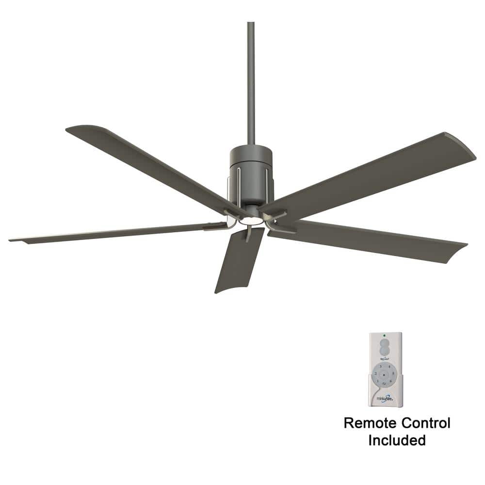 Clean 60 in. Integrated LED Indoor Grey Iron with Brushed Nickel Ceiling Fan with Light with Remote Control price history on PriceWatchPro