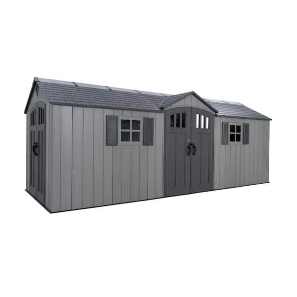 20 ft. W x 8 ft. D Resin Outdoor Storage Shed (155 sq. ft. )