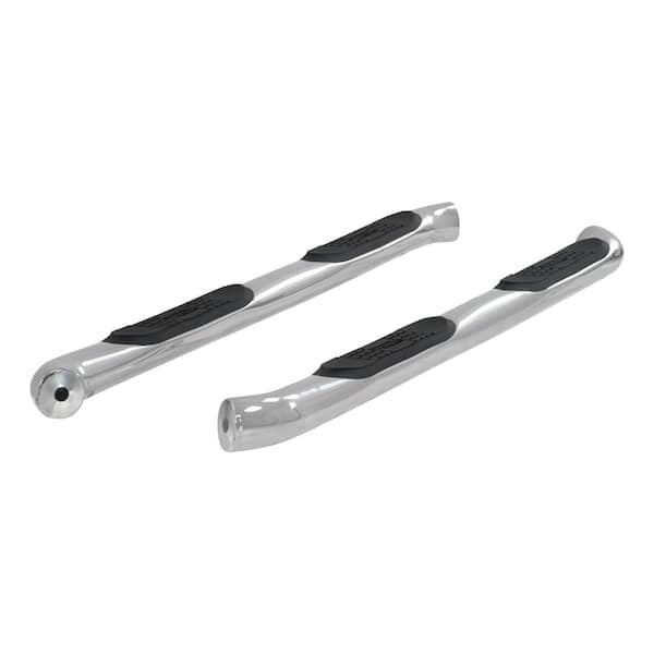Aries 3-Inch Round Polished Stainless Steel Nerf Bars, No-Drill, Select Toyota Highlander