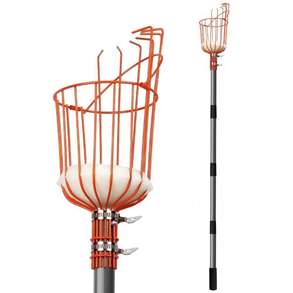 WaLensee 9.8 in. Stainless Steel Handle Fruit Picker FP-001-B