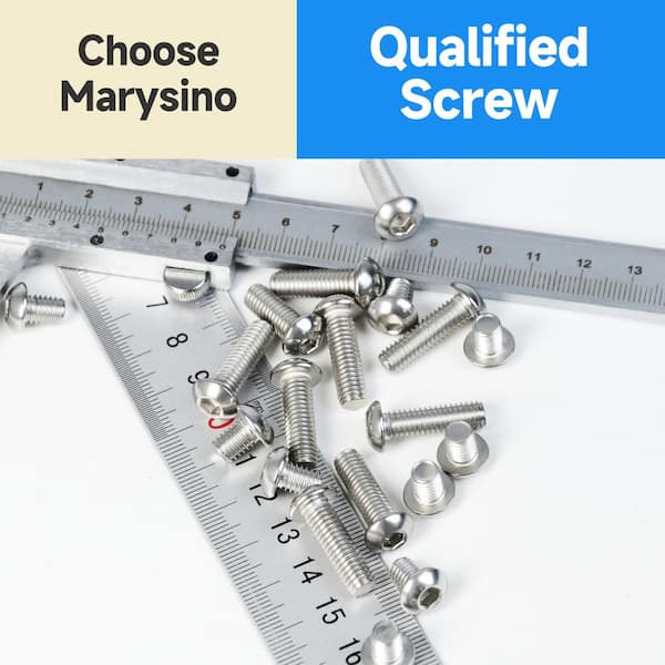 Wellsay 50pcs Set Screws 1/4-20 X 1/4" Inch 304 Stainless Steel Allen Head Hex Hexagon Socket Set Screws 1 8 Allen Wrench Set Grub Screws Hex Allen He