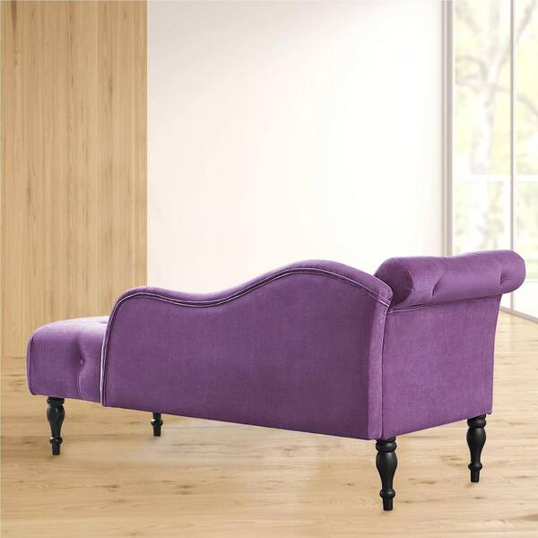 purple velvet recliner