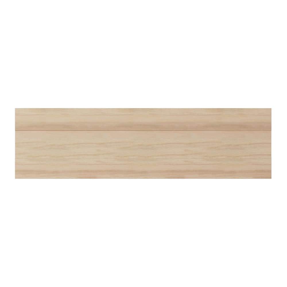 White Oak Solid Hardwood Baseboard Moulding, 96" Length