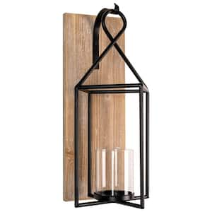 Candle Sconce, Decorative Hanging Candle Lantern with Windproof Glass Holder
