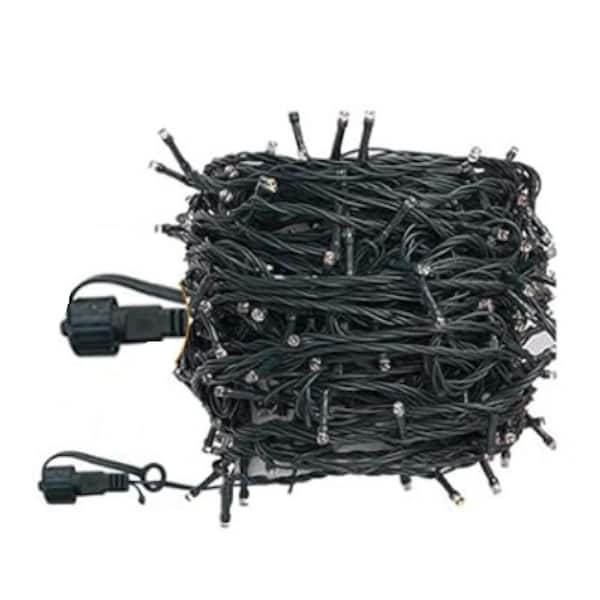 Justincity 40 ft. Independence Day String Lights, 380 LED Waterpoof Red White Blue Semicircle String Lights 8 Lighting Modes Timer