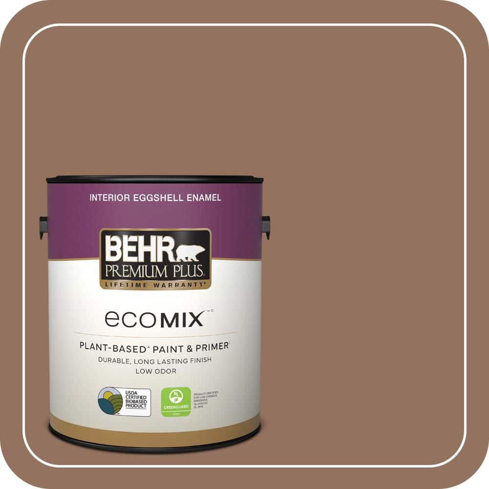 1 gal. #BXC-84 Corral Brown Eggshell Enamel EcoMix Plant-Based Interior Paint & Primer price history on PriceWatchPro