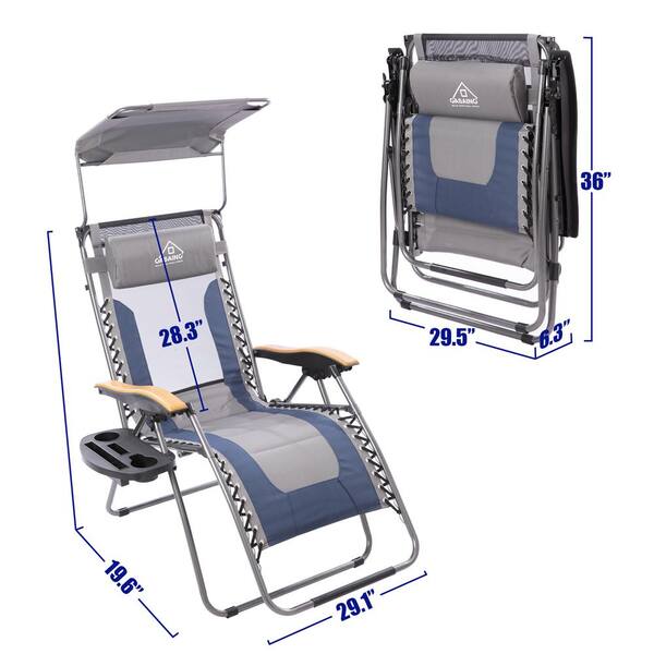Casainc Zero Gravity Metal Outdoor Patio Reclining Lounge Chair With Blue And Gray Cushion Cup Holder And Side Table Wfca02jm The Home Depot Casainc Zero Gravity Metal Outdoor Patio Reclining Lounge Chair With Blue And Gray Cushion Cup Holder And Side Table Wfca02jm The Home Depot