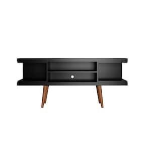 Utopia 53.14 in. Black Composite TV Stand Fits TVs Up to 50 in. with Cable Management