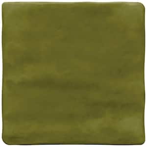 Artcrafted Fern 4 in. x 4 in. Glazed Ceramic Wall Tile (5.67 sq. ft./case)