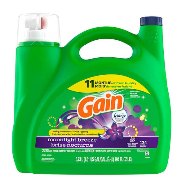 194 oz HE Febreze Freshness Moonlight Breeze Scent HE Liquid Laundry Detergent (134-Loads)
