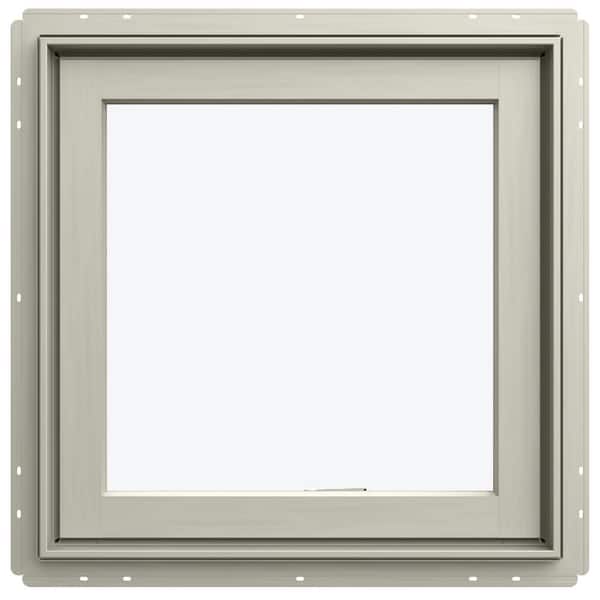 JELD-WEN 24 in. x 24 in. W-5500 Right-Hand Casement Wood Clad Window