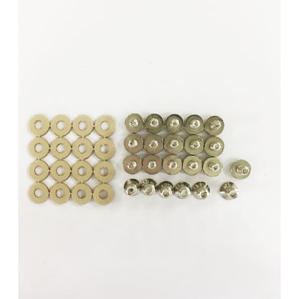 PRIVATE BRAND UNBRANDED Britton Matte White 52 in. Loose Parts Bag
