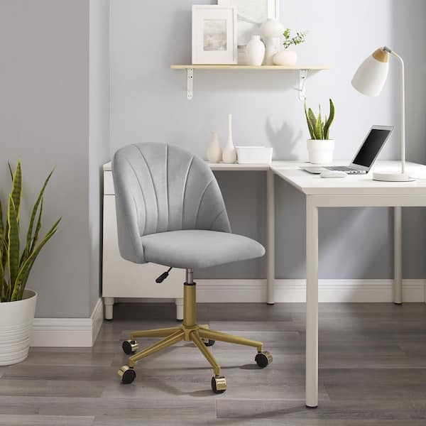 Ergonomic Fabric Office Chair - Height Adjustable Back - Saturn