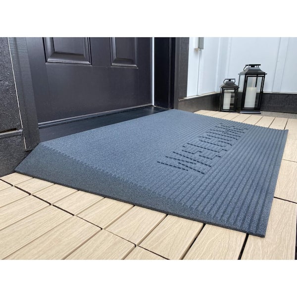 Rubber Door Mat Outdoor Doormat Entrance Floor Mat Rectangular Go