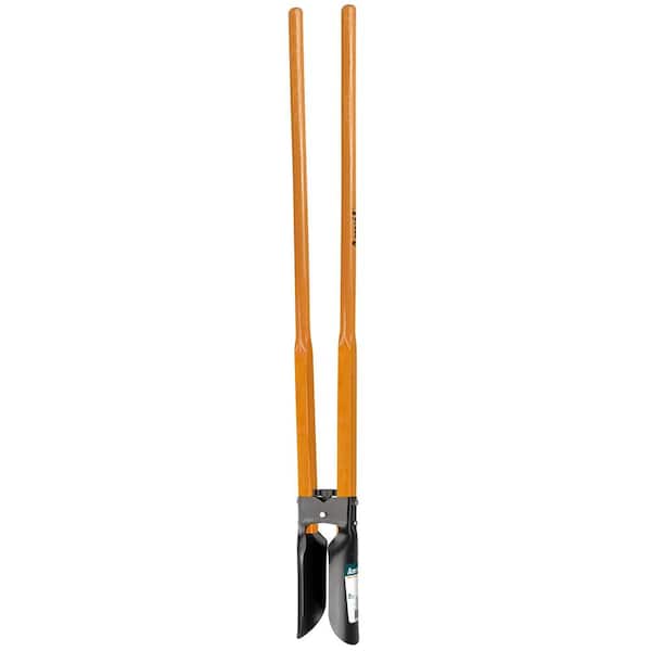 Anvil 47 in. L Wood Handle Steel Post Hole Digger