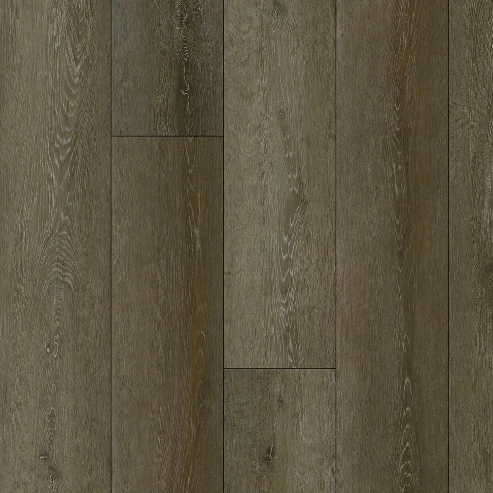 Take Home Sample-Olive Oak 20 MIL x 7.1 in. W x 9 in. L Click Lock Waterpro