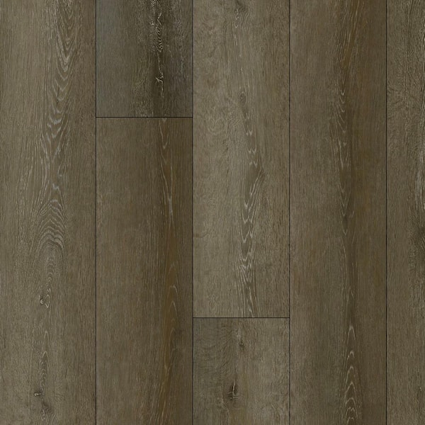 Dekorman Take Home Sample-Olive Oak 20 MIL x 7.1 in. W x 9 in. L Click Lock Waterproof Luxury Vinyl Plank Flooring
