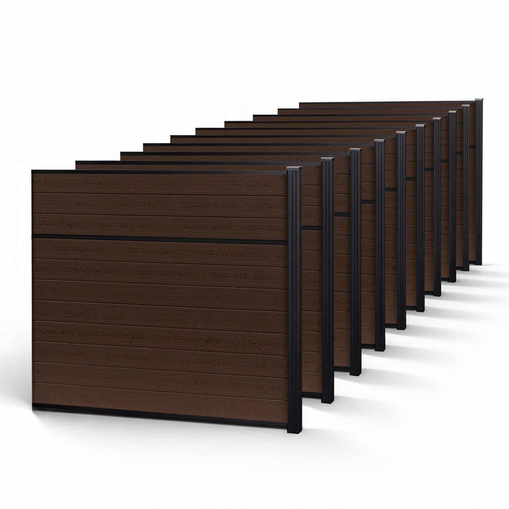 Classic Privacy 6 ft. x 6 ft. Aspen Brown Composite Horizontal Fence Panel (10-Pack) price history on PriceWatchPro