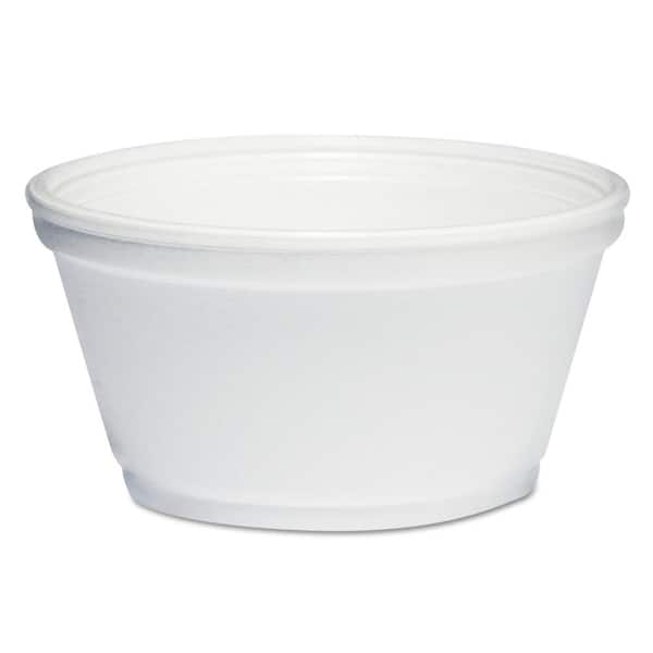 DART White 8-oz. Foam Container (1,000-Carton)