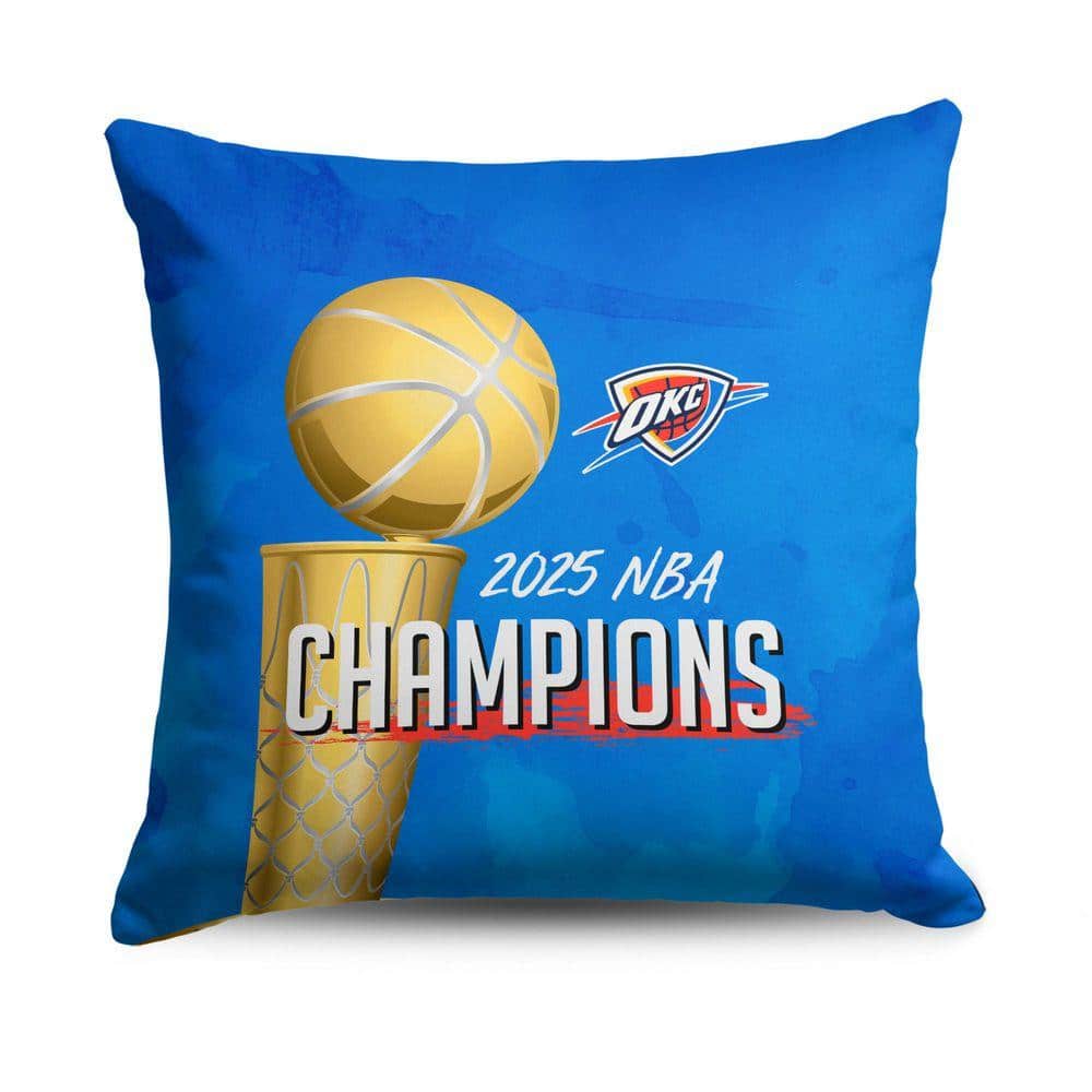Oklahoma City Thunder NBA Buckets Multicolor 18 in. x 18 in. Throw Pillow