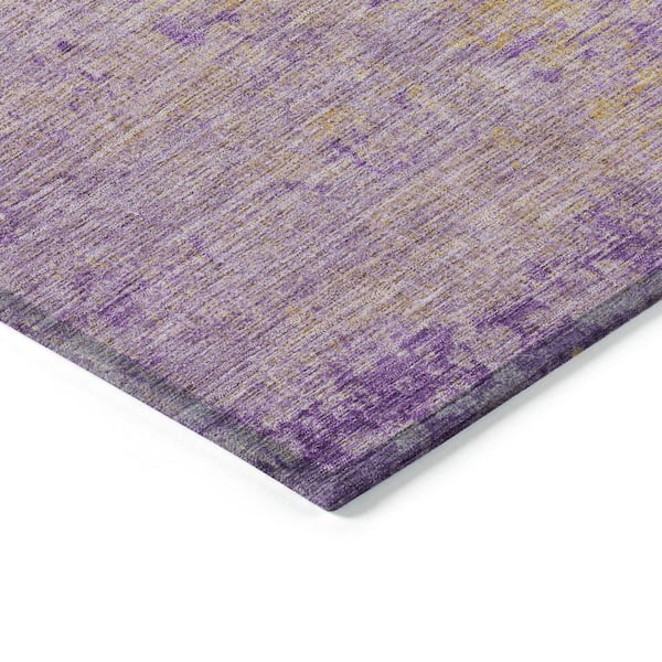 Chantille Machine Washable Indoor/Outdoor Abstract ACN1901 Purple 8 ft. x 10 ft. Accent Rug