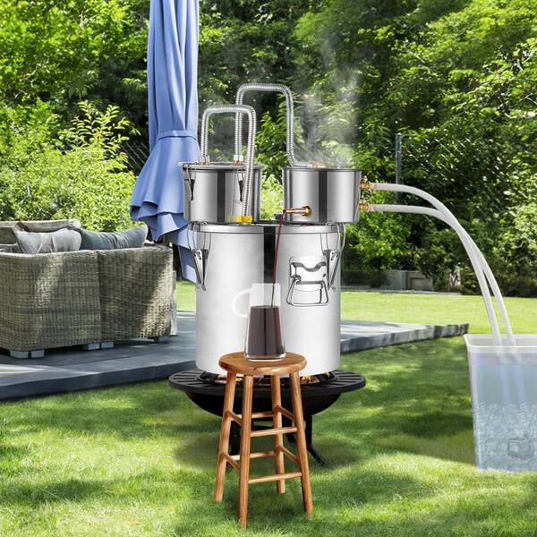 VEVOR Alcohol Still, 5 Gal. / 19 L Stainless Steel Water Alcohol