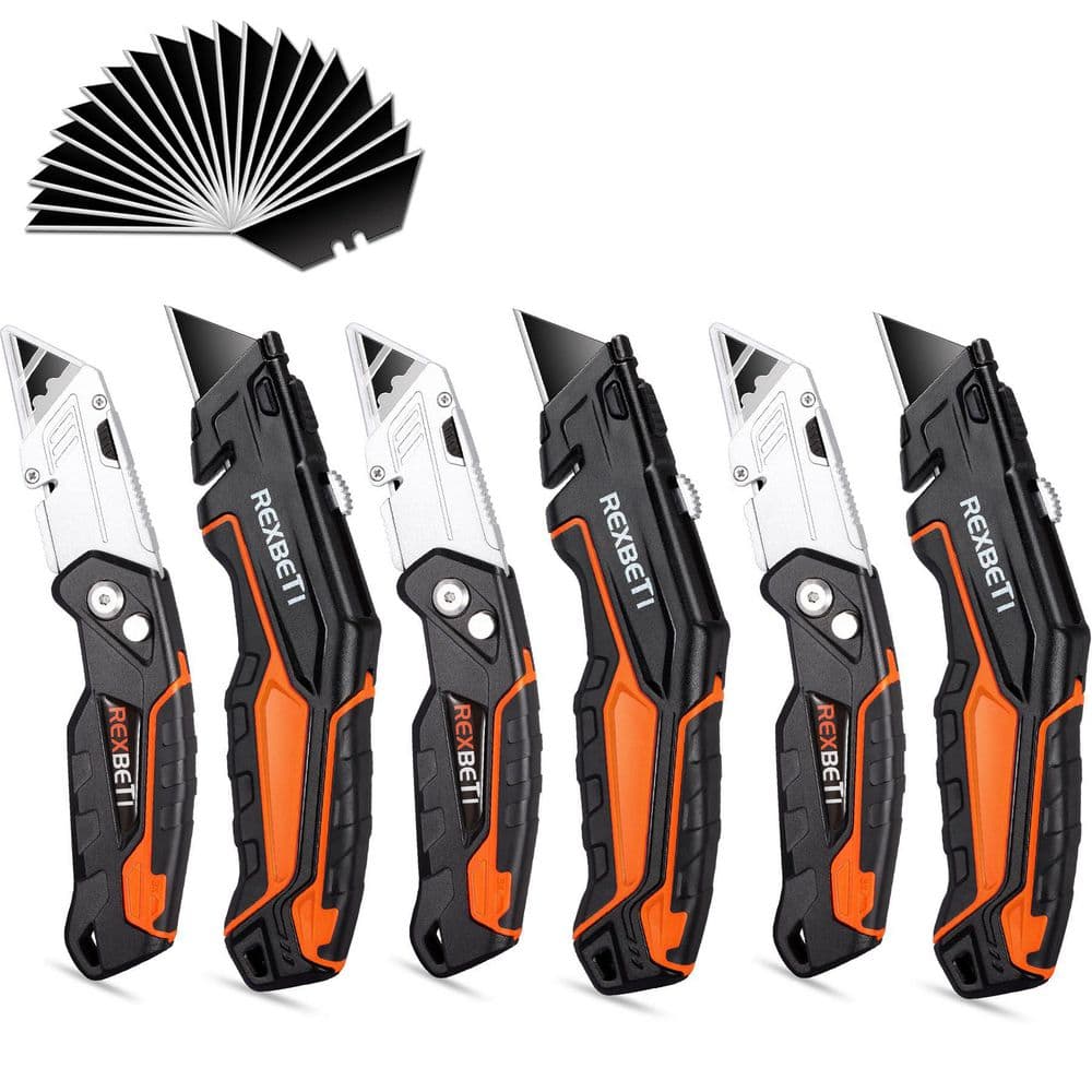 6-Pack Utility Knife, SK5 Heavy Duty Retractable Box Cutter for Cartons, Cardboard and Boxes price history on PriceWatchPro