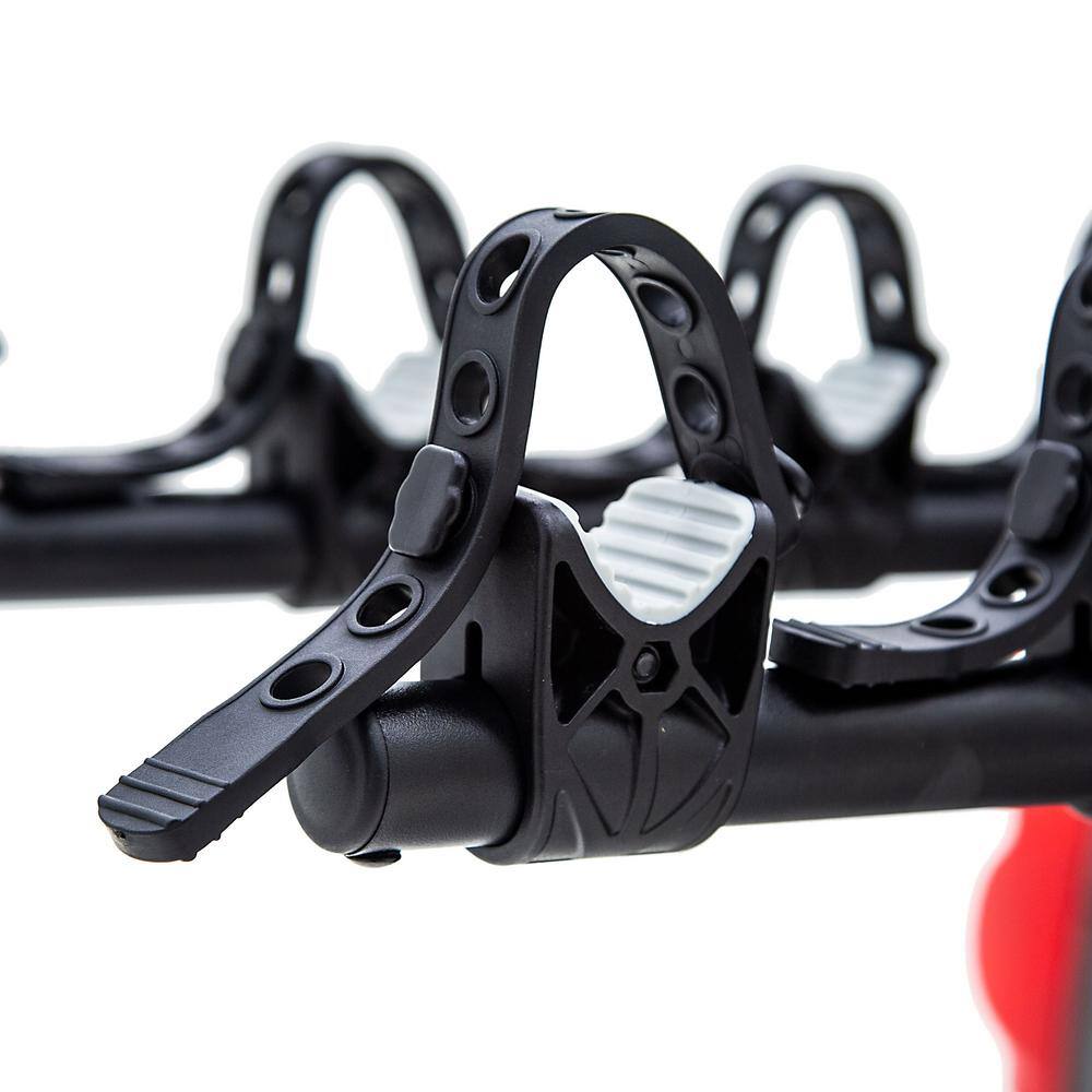 Elevate Outdoor 4-Bike Folding Hitch Mount Rack with Black Steel Frame