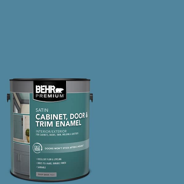BEHR PREMIUM 1 gal. #S490-5 Jay Bird Satin Enamel Interior/Exterior Cabinet, Door & Trim Paint