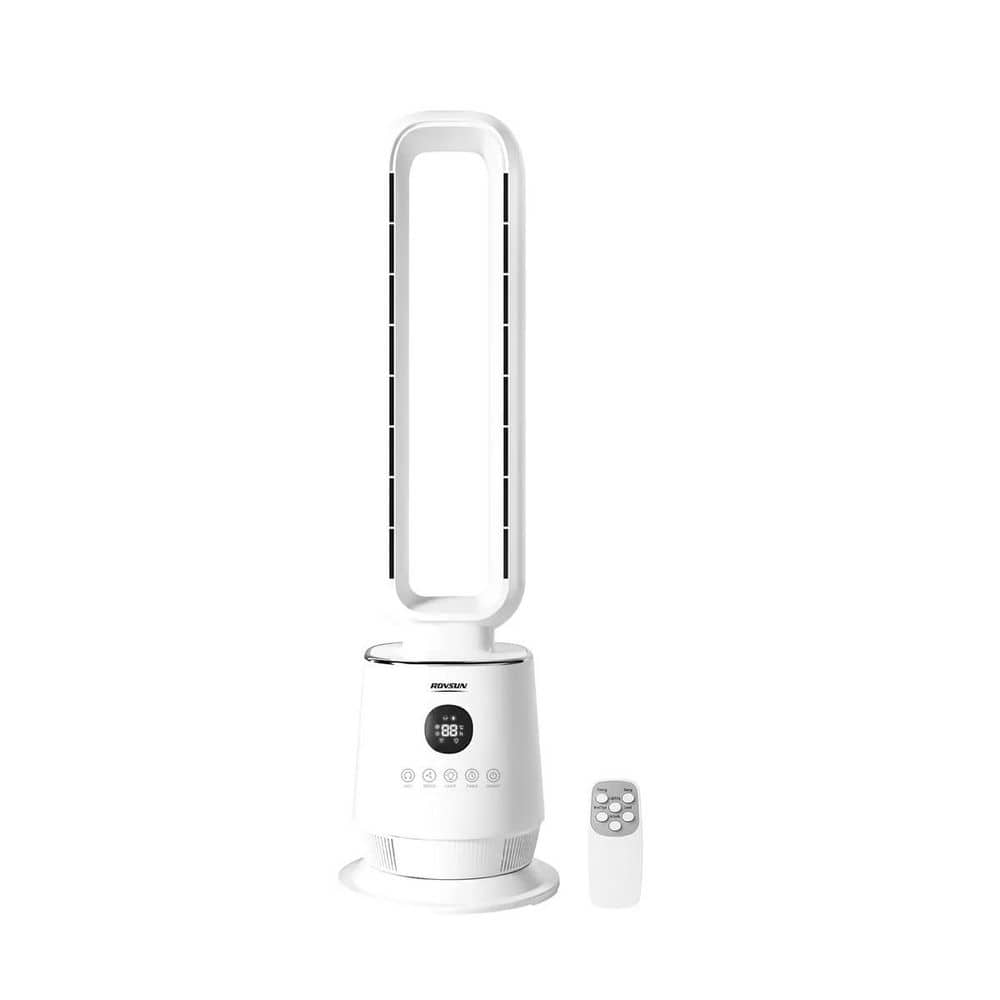 32 in. 3-Speed Bladeless Tower Fan in White with Touch Panel and Remote Control price history on PriceWatchPro