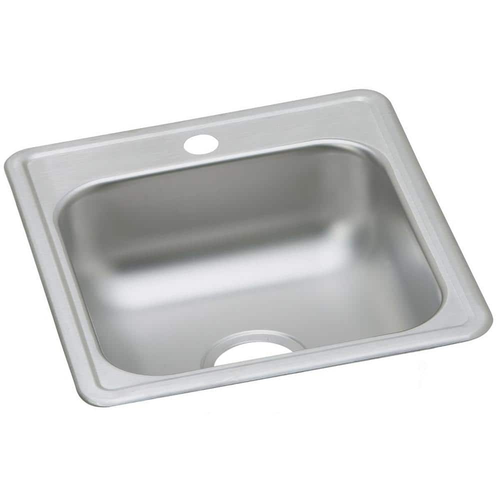 Dayton 17" x 19" Stainless Steel Single Bowl Drop-In Sink