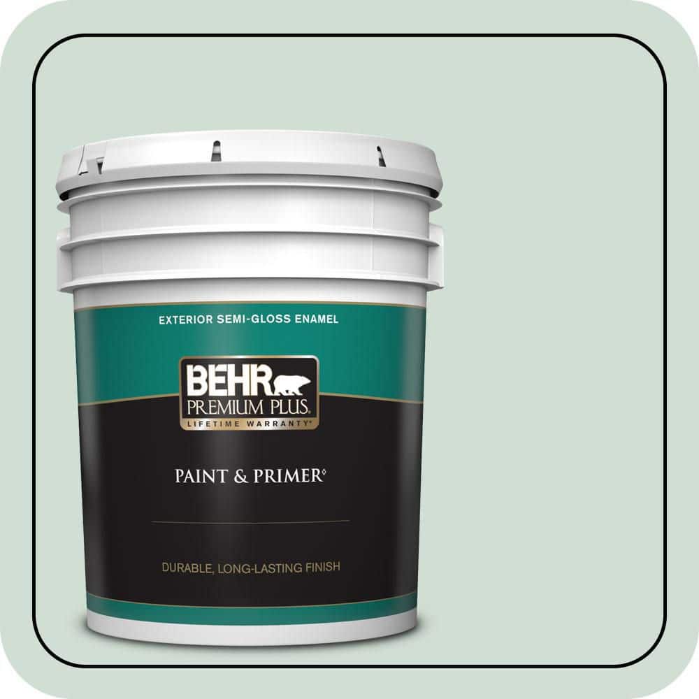 5 gal. #ECC-65-1 Aruba Aqua Semi-Gloss Enamel Exterior Paint & Primer price history on PriceWatchPro