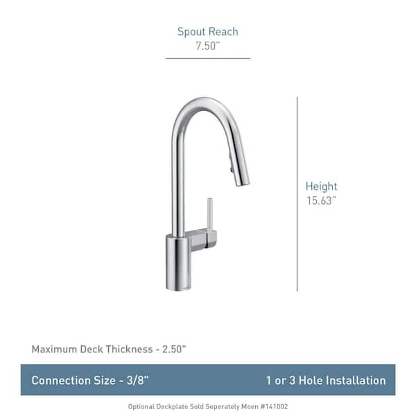 Moen Align Chrome 1-Handle Deck-Mount Bar and Prep Handle Kitchen Faucet Moen Align Chrome 1-Handle Deck-Mount Bar and Prep Handle Kitchen Faucet