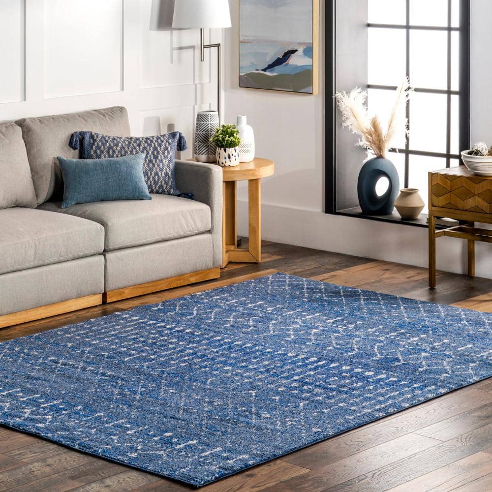 nuLOOM Blythe Modern Moroccan Trellis 5 ft. x 8 ft. Dark