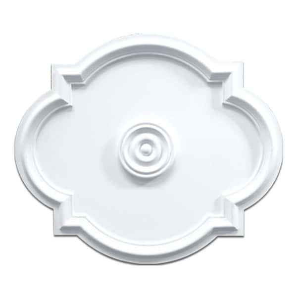 American Pro Decor 1-3/16 in. x 24 in. x 20-1/2 in. Plain Polyurethane Medallion