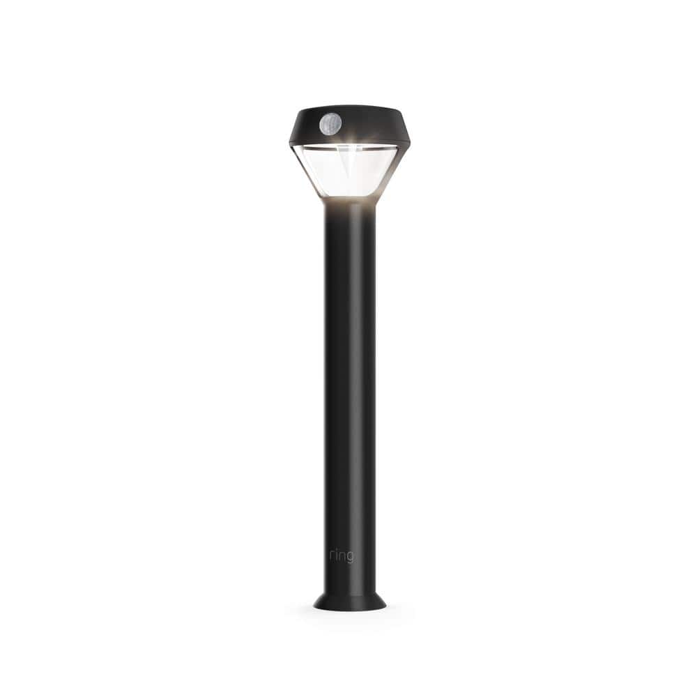 Ring Smart Lighting, Solar Black Motion Activated Outdoor Integrated LED  Pathlight 5AT1S6-BEN0 - The Home Depot