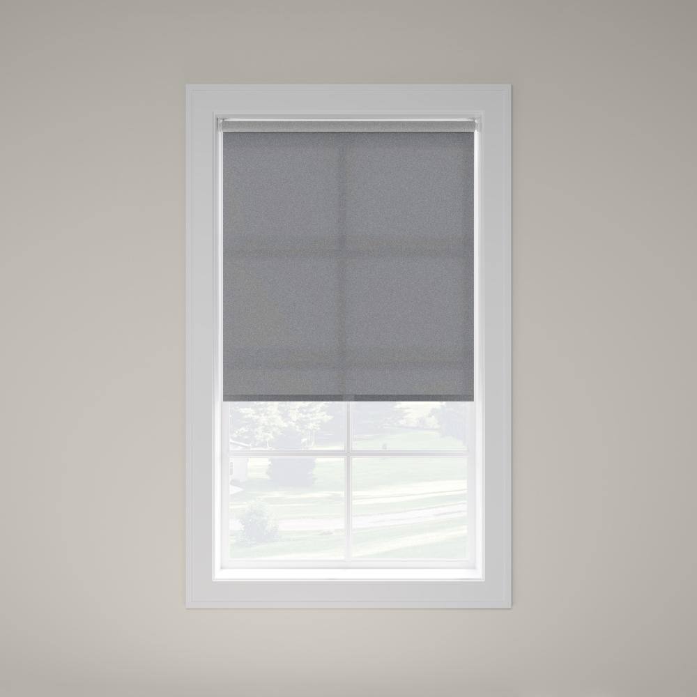 Slate Cordless UV Blocking Reflective Polyester Solar Screen Roller Shade - 56 in. W x 74 in. L price history on PriceWatchPro