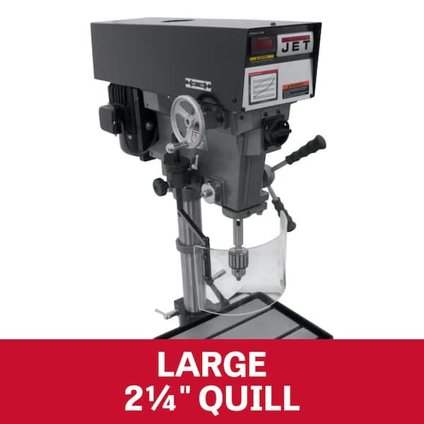 Jet 1 HP 15 in. Floor Standing Drill Press, Variable Speed, 115