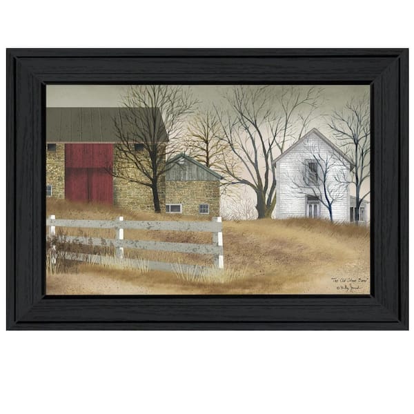 HomeRoots Old Stone Barn by Unknown 1 Piece Framed Graphic Print ...