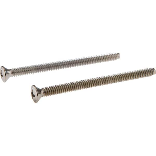 Pair of Escutcheon Screws in Chrome