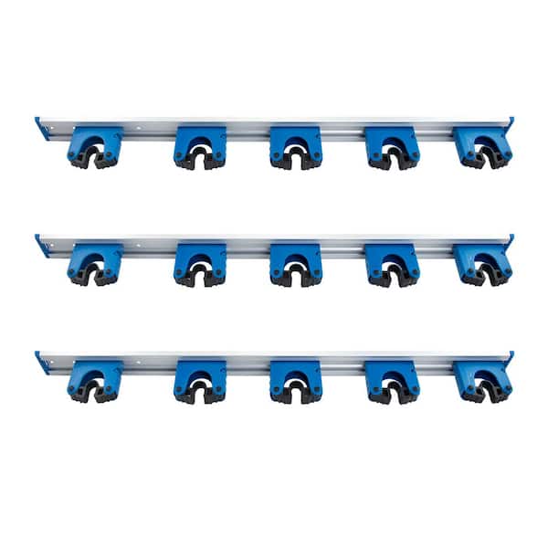 28.25 in. Hang Up Storage Unit - 5 Bracket Wall Mount Organizer (3-Pack)