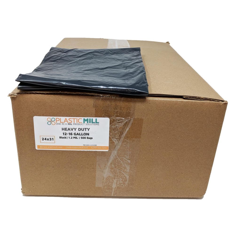 24 in. W x 23 in. H 8 Gal. 1.2 mil Black Trash Bags (500- Count) price history on PriceWatchPro