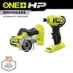 ONE+ HP 18V Brushless Compact 2-Tool Combo Kit with Right Angle Die Grinder and Cut-Off Tool (Tools Only)