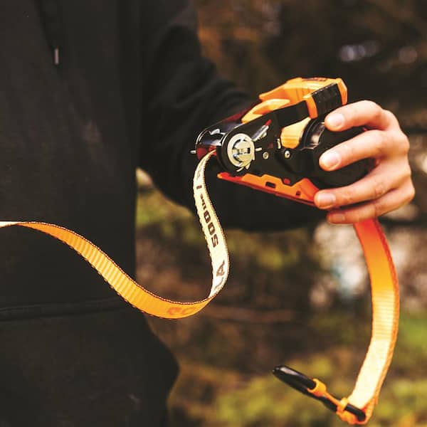 Gorilla 16 ft. x 1 in. Light Duty Tie Down Ratchet Strap (2-Pack) 92002
