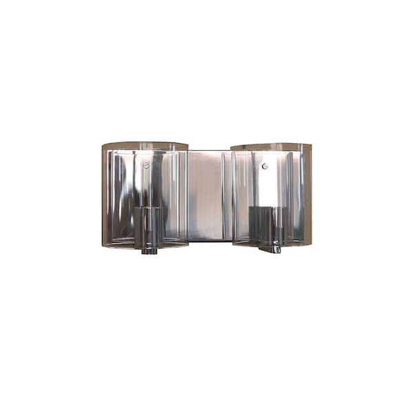 Filament Design 2-Light Chrome Bath Light