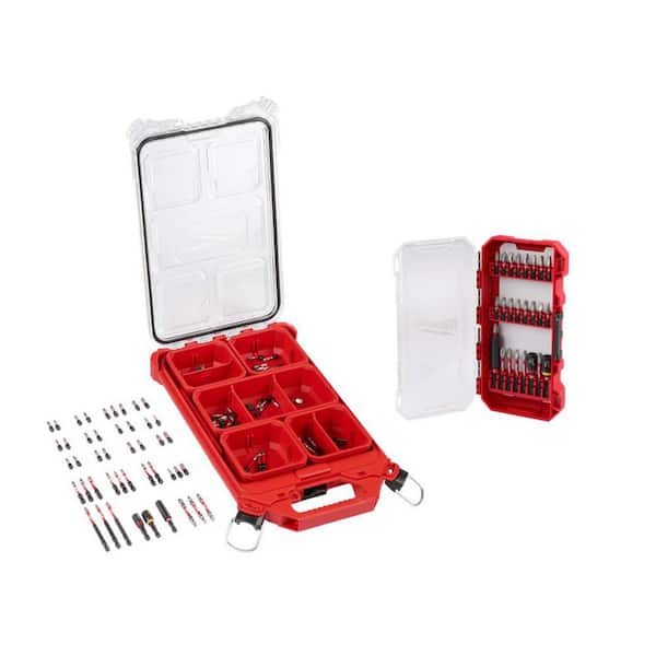 Milwaukee Shockwave Impact Duty Alloy Steel Screw Driver Bit Set with Packout Case (115-Piece)