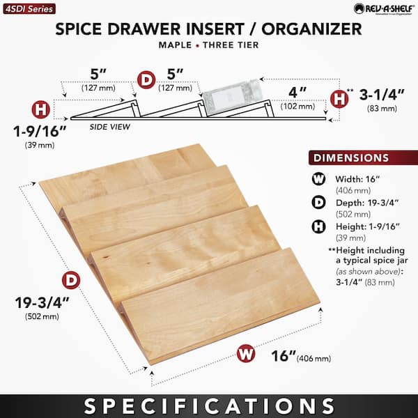 Spice Drawer Insert Kit