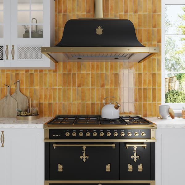 Antiek 2.58 in. x 7.9 in. Honey Orange Ceramic Glossy Wall and Floor Tile (45 Cases/242.1 sq. ft./Pallet)