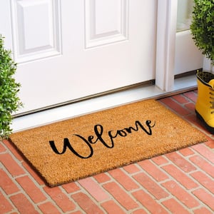 Cursive Welcome Doormat, 17" x 29"