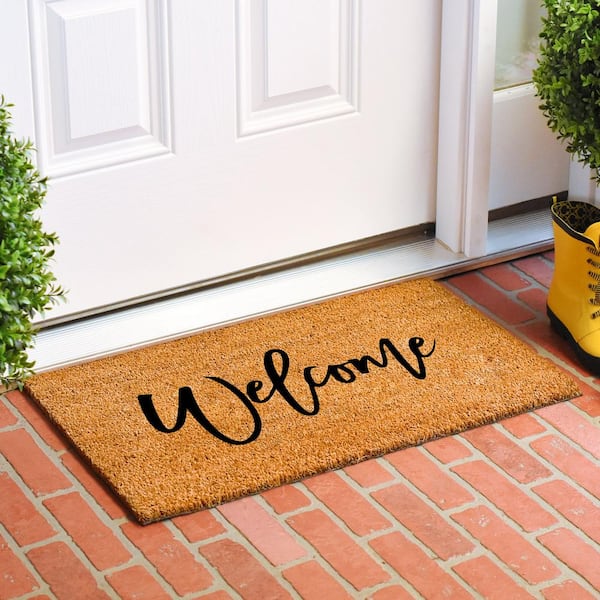 Cursive Welcome Doormat, 24" x 36"
